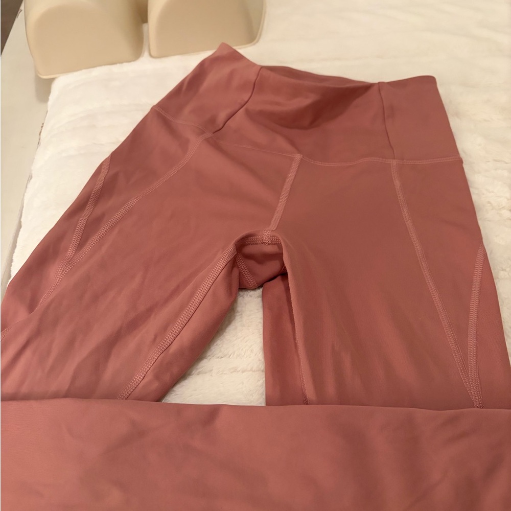 Girlfriend Collective Mauve High-Waisted Leggings